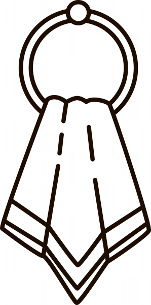 Towel coloring page image