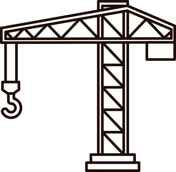 Tower Crane coloring page image