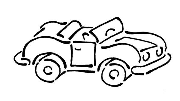 Toy Car  coloring page image