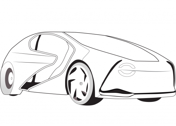 Toyota Concept I coloring page image
