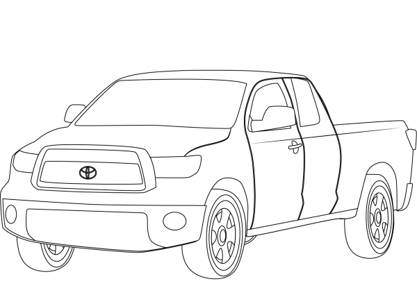 Toyota Tundra coloring page - ColouringPages