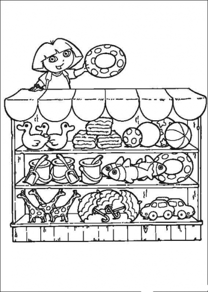 Toys coloring page image