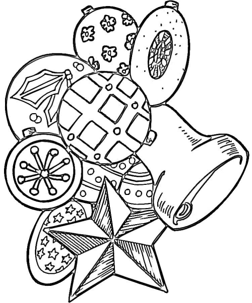Toys for Christmas coloring page image