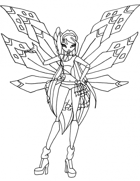 Tracix Musa coloring page image