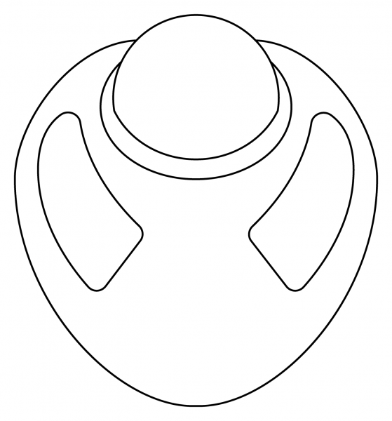 Trackball Emoji coloring page image