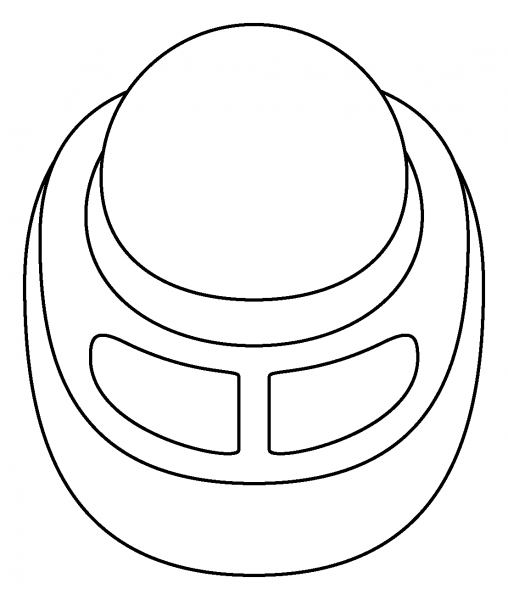 Trackball Emoji coloring page image