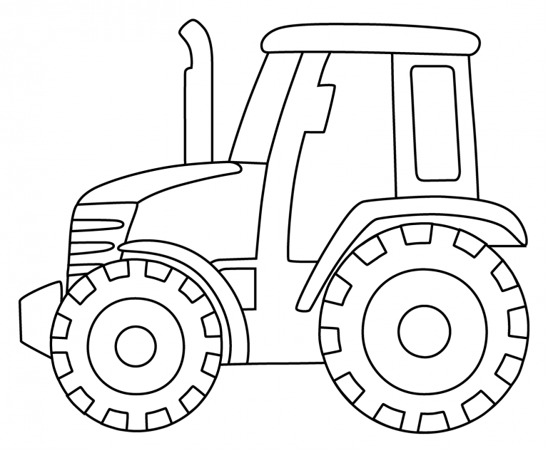 Tractor Emoji coloring page - ColouringPages