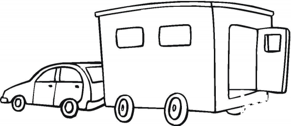 Trailer  coloring page image