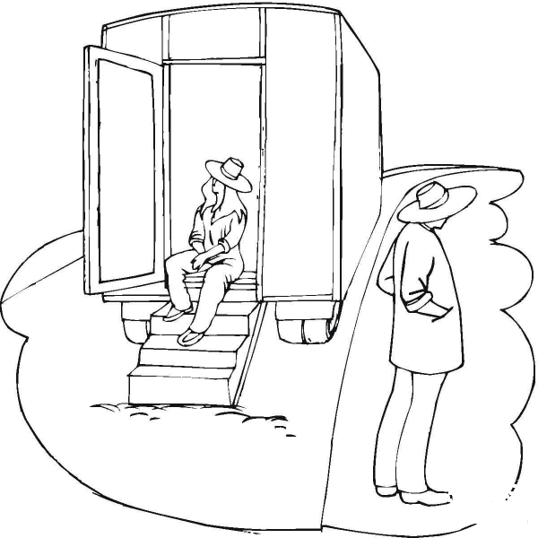Trailer  coloring page image