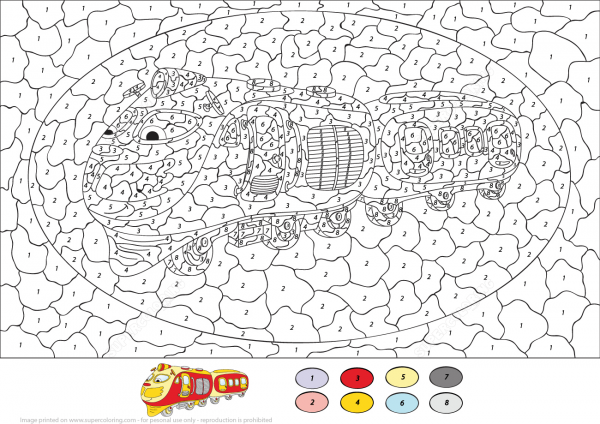 Train Color by Number image