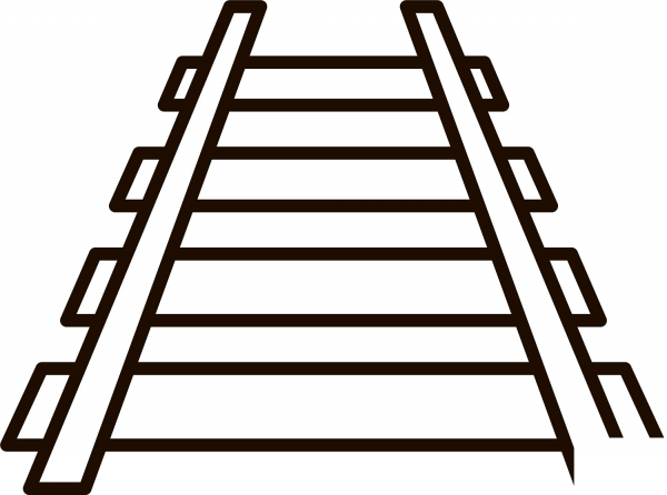 Train Track coloring page image