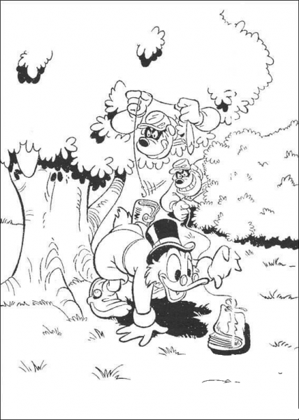 Trap For Uncle Scrooge  coloring page image