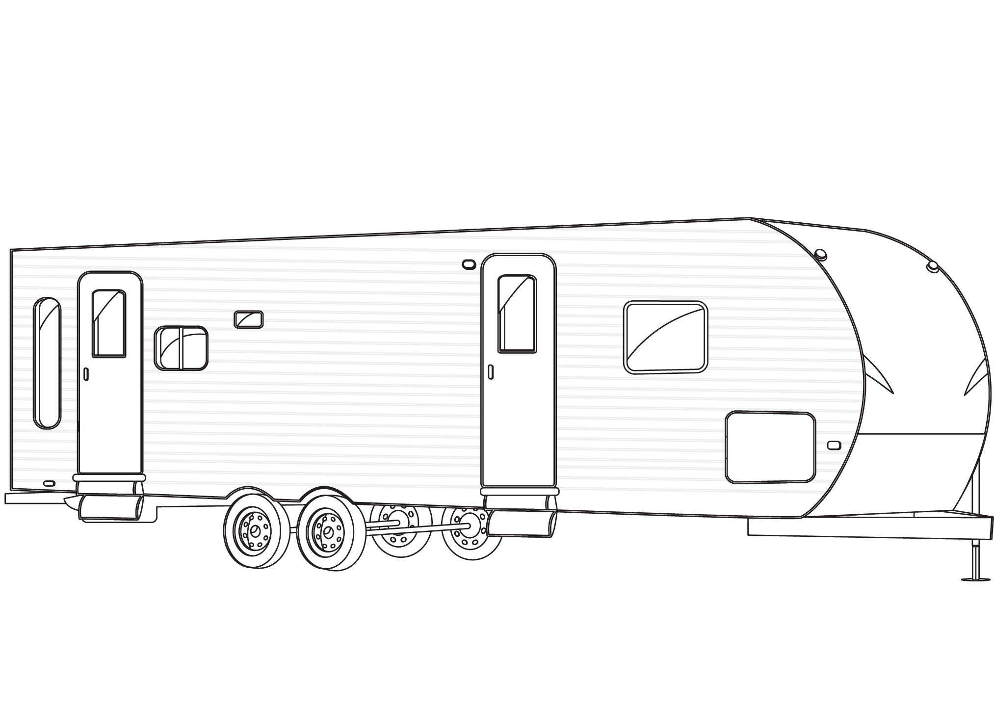 Travel Trailer coloring page - ColouringPages
