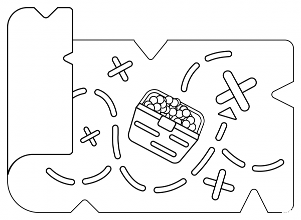 Treasure Map coloring page image