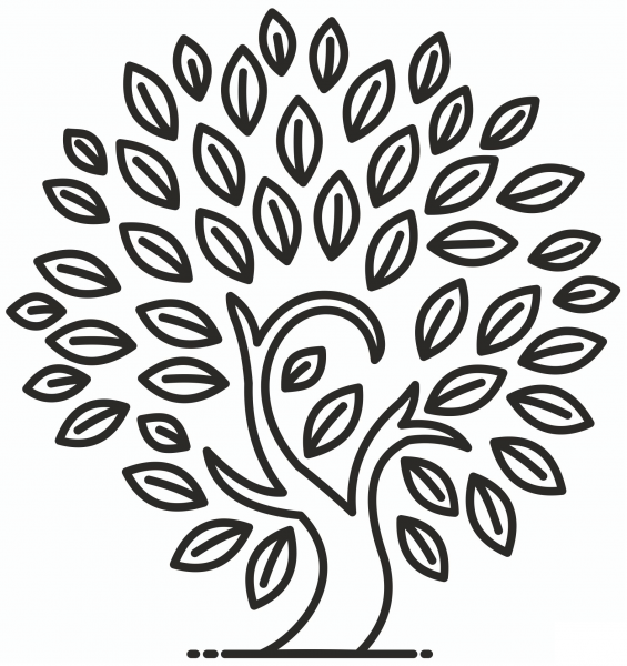 Tree of Life coloring page image