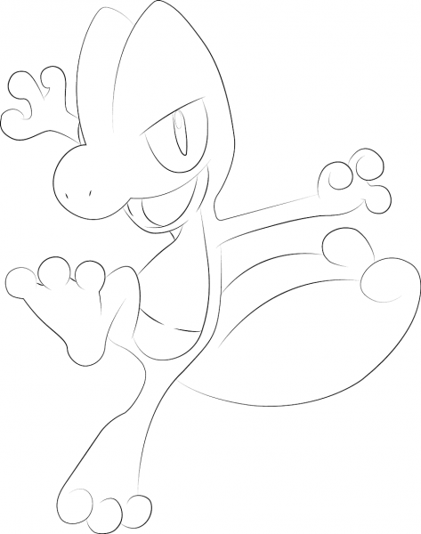 Treecko Pokemon coloring page image