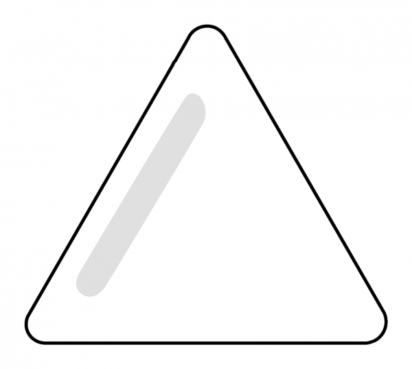 Triangle Pointed Up Emoji coloring page image