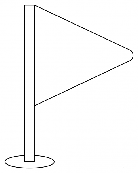 Triangular Flag coloring page image