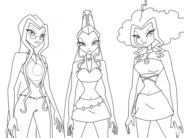 Trix coloring page image
