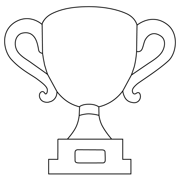Trophy Emoji coloring page image