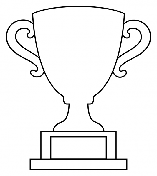 Trophy Emoji coloring page image