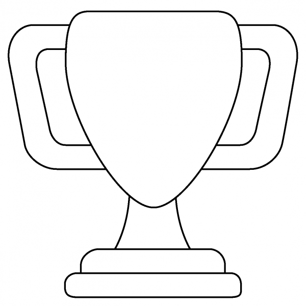 Trophy Emoji coloring page image