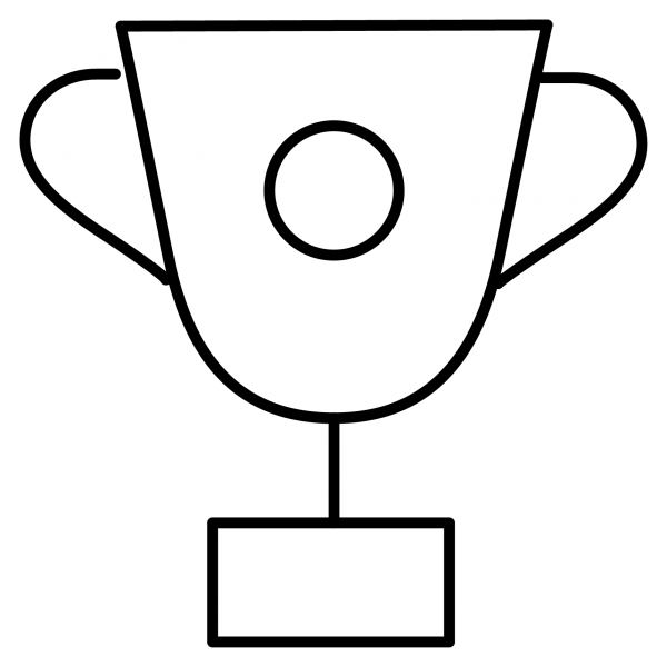 Trophy Emoji coloring page image