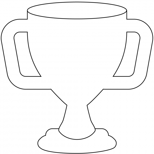 Trophy Emoji coloring page image