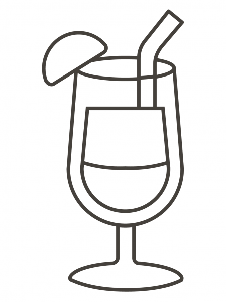Tropical Drink coloring page image