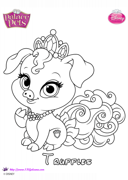 Truffles Princess coloring page image
