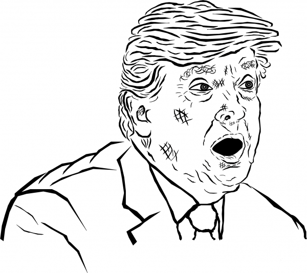 Trump Sic coloring page image