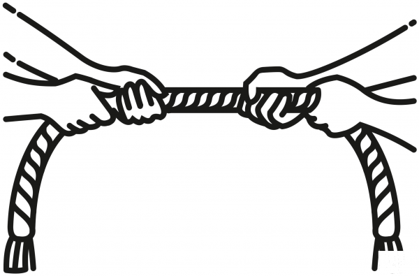 Tug of War coloring page image