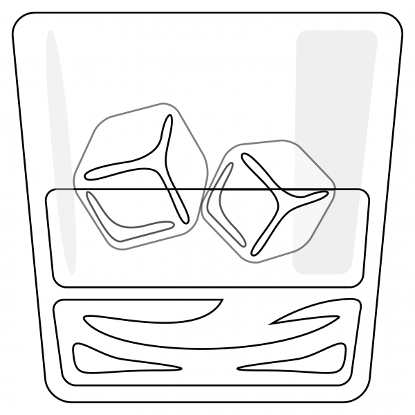 Tumbler Glass coloring page image