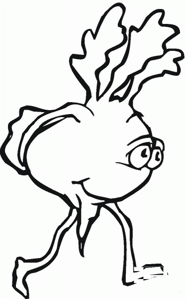 Turnip Illustration coloring page image
