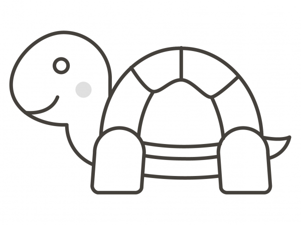 Turtle coloring page image