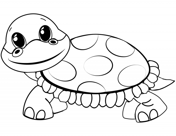 Turtle coloring page image