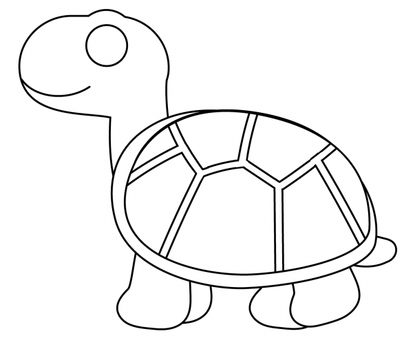 Turtle Emoji coloring page - ColouringPages