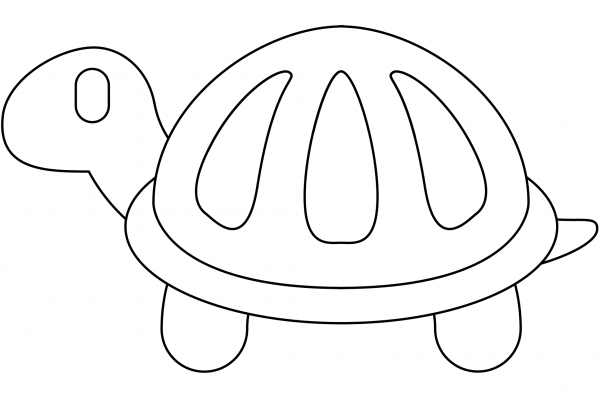 Turtle Emoji coloring page image