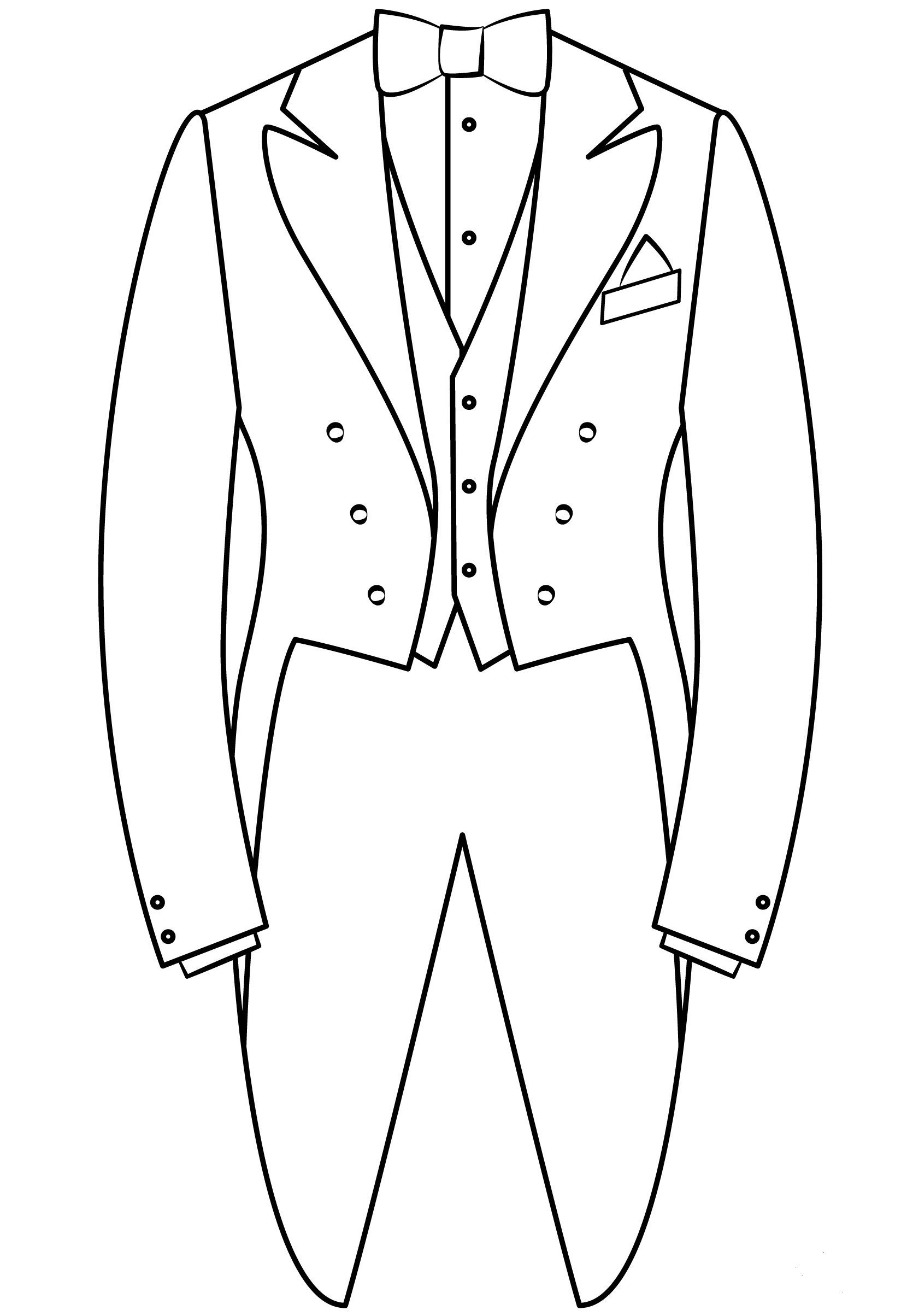 Tuxedo coloring page - ColouringPages