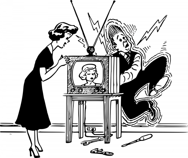 Tv Repair coloring page image