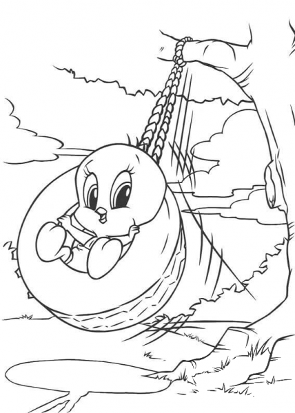Tweety coloring page image