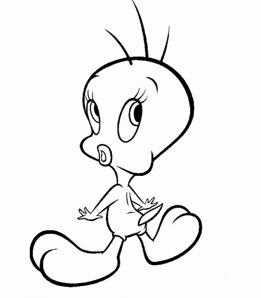 Tweety coloring page image