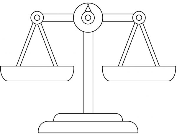 Balance Scale coloring page - ColouringPages