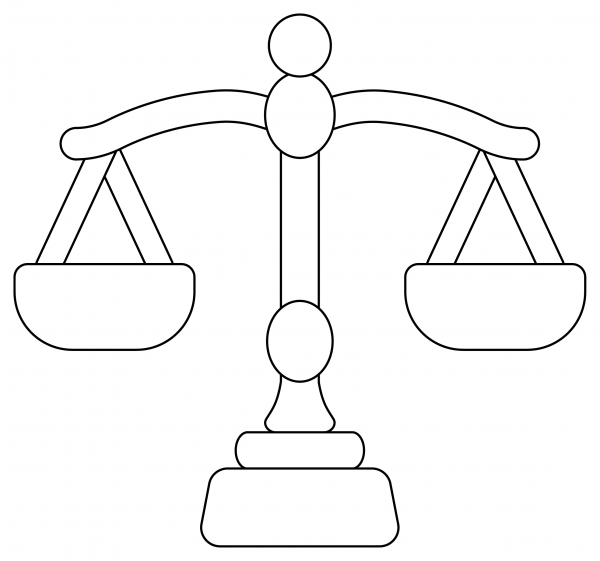 Balance Scale coloring page - ColouringPages