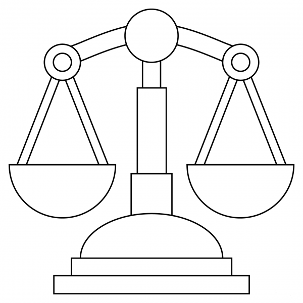 Balance Scale coloring page image