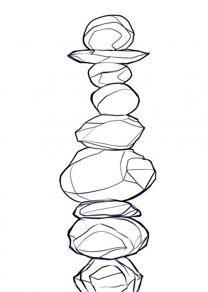 Balanced Rocks coloring page image