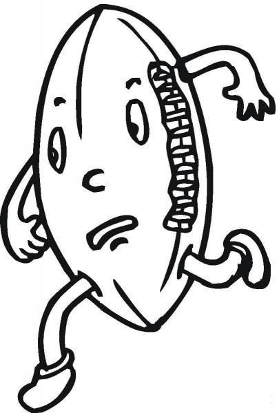 Ball Runs Away  coloring page image