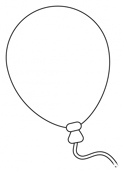 Balloon Emoji coloring page image