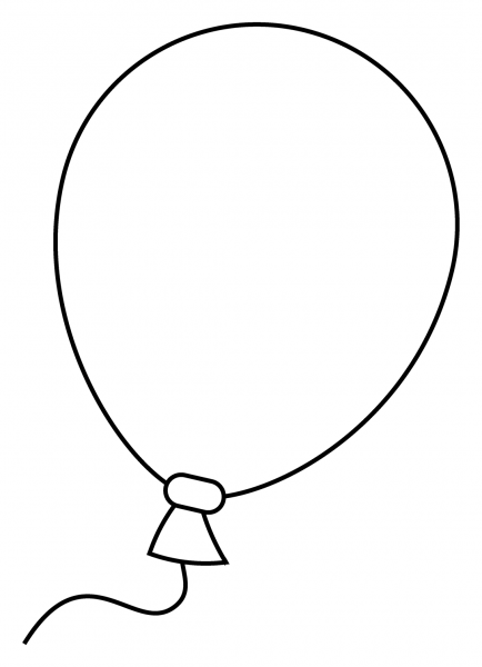 Balloon Emoji coloring page image