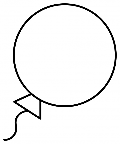 Balloon Emoji coloring page image